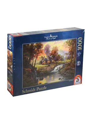 Паззл 1000 (58445) Дом у ручья (Thomas Kinkade) (коробка) 2427851