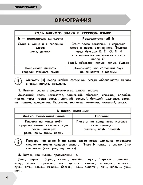 Книга Русский в схемах и таблицах: Все темы школьного курса. Тесты с ответами: 4 класс (Елена Нефедова, Ольга Узорова) — 10