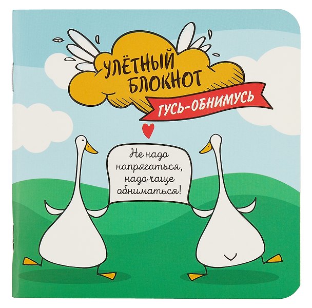 Записная книжка «Улетный с гусями» 130х130 мм, 32 листа в клетку, Контэнт, в ассортименте 3009234 — 1