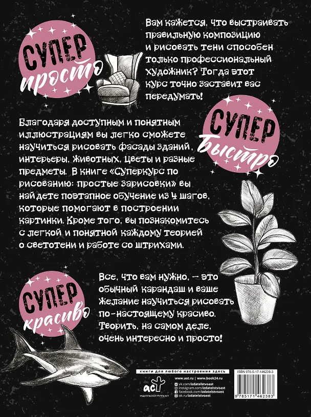 Книга Суперкурс по рисованию. Простые зарисовки (Мистер Грей) — 2