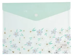 Папка-конверт А5 на кнопке "First flowers"