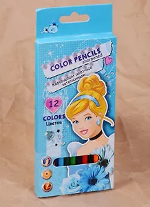 Карандаши цветные 12цв "Принцессы" к/к, Disney