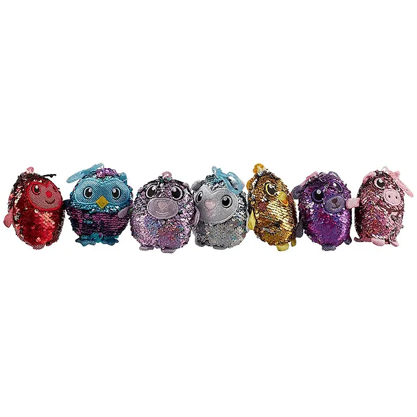 Игрушка, Shimmeez (Шиммиз), Мягконабивные фигурки животных в пайетках с карабином, 9 см, в асс. SMZ010 2679244 — 3