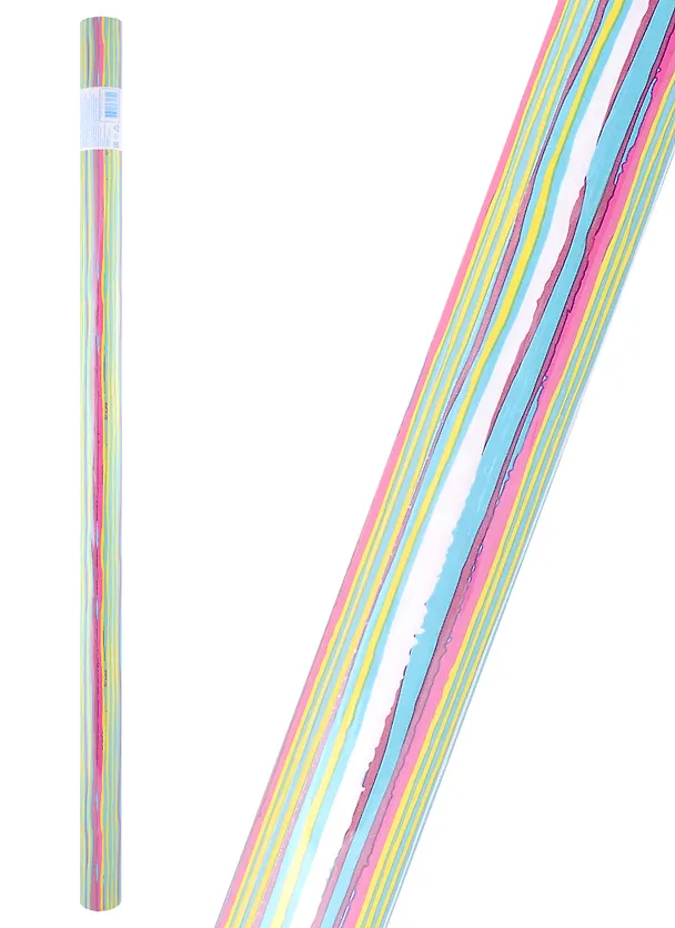 Бумага упаковочная 70*100см "Stripes" супергладкая, инд.уп. 2951221 — 1