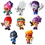 Набор коллекционных фигурок Brawl Stars, 8 шт., 2 редких героя: Кроу и Амбер, (5см), (BRW2070C) — 3086955 — 2