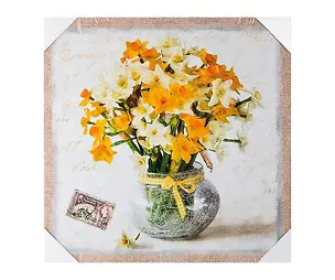 Картина Нарциссы в стеклянной вазе (40х40) (740-154) 2430704