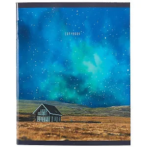 Тетрадь в клетку Listoff, "Ночные небеса", 96 листов, в ассортименте