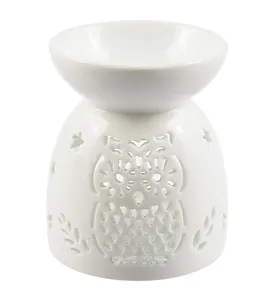 Аромалампа Сова (белая) (керамика) (9х8) (12-07836-C7)