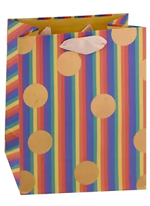 Пакет А5 23*18*10 "Bright stripes" нейтр., бум.мат