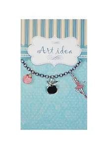 Кулон серебристого цвета Яблоки микс цветов (QA-2608) (1,3см)