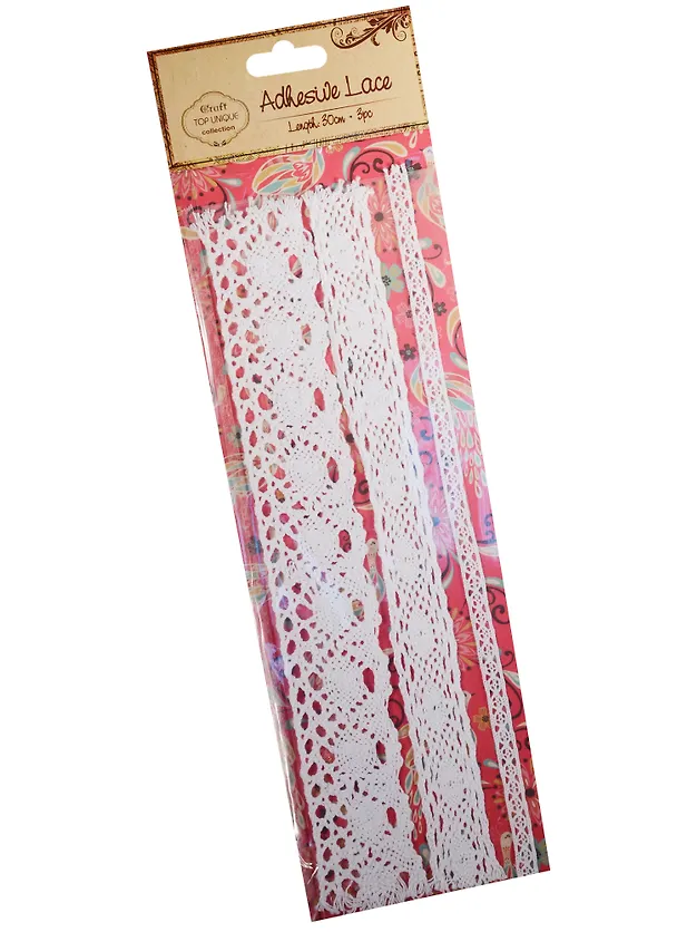 Тесьма декор, 3*30см, белая/экрю (S20368660) 2531640 — 3