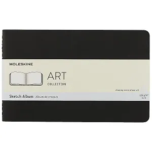 Альбом для рисования Moleskine, Cahier Sketch Album Large, А5, 44 листа, черный