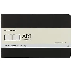 Альбом для рисования Moleskine, Cahier Sketch Album Large, А5, 44 листа, черный 249535