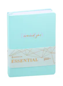 Ежедневник недат. А5 136л Essential. Mint мятный, кожзам, тв.переплет, цветной срез, тонир.блок