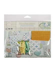 Набор д/созд. мини-альбома Цветочное кружево (MN-06) (9,5х14,6см/8с.+40 вырубок+2 ленточки+кл. подушечки+укр.) (Рукоделие) (упаковка)