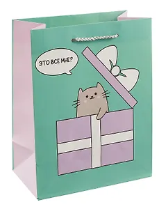 Пакет А5 23*18*10 "Это все мне?" нейтр., бум.мат.ламинат