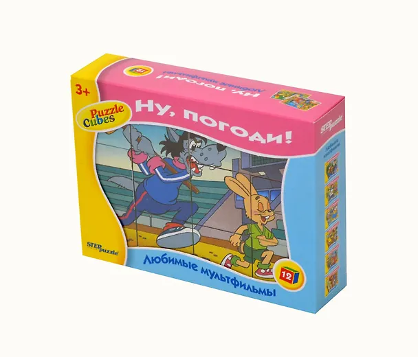 Кубики (12 шт) Ну погоди (87307) (Степ Пазл) 2175343 — 2