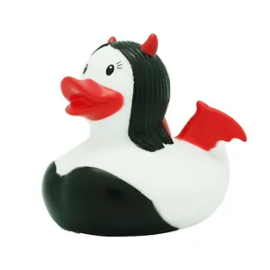 Игрушка для ванной, уточка резиновая FUNNY DUCKS "Уточка дьяволица" (1908)