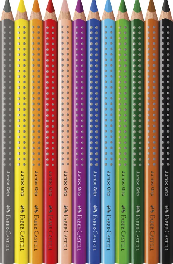 Карандаши цветные Faber-Castell, Jumbo Grip, 12 цветов 255798 — 4