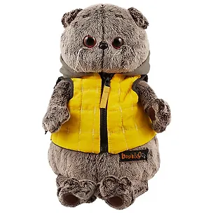 Мягкая игрушка Басик в желтой жилетке с серым капюшоном (30 см) (Ks30-058) 2585755