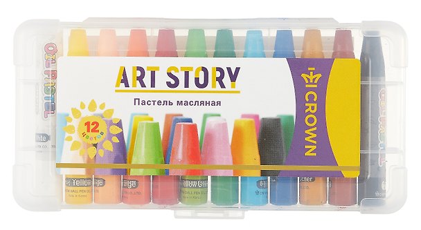 Пастель масляная «ArtStory», 12 цветов, Crown 3044279 — 1