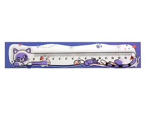 Линейка 15см "Спящие питомцы" фигурная, ассорти