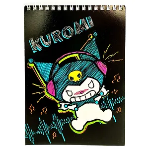 Блокнот А5 60 листов, клетка, "Kuromi" гребень