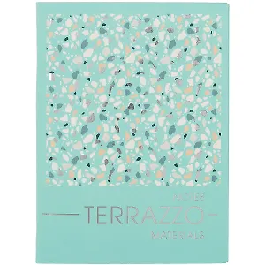 Записная книжка А6 80л тчк. "MATERIALS. TERRAZZO" интегр.обл., ламинация soft touch, тиснение фольгой