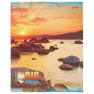 Тетрадь в клетку Hatber, Big stones, 60 листов, в ассортименте