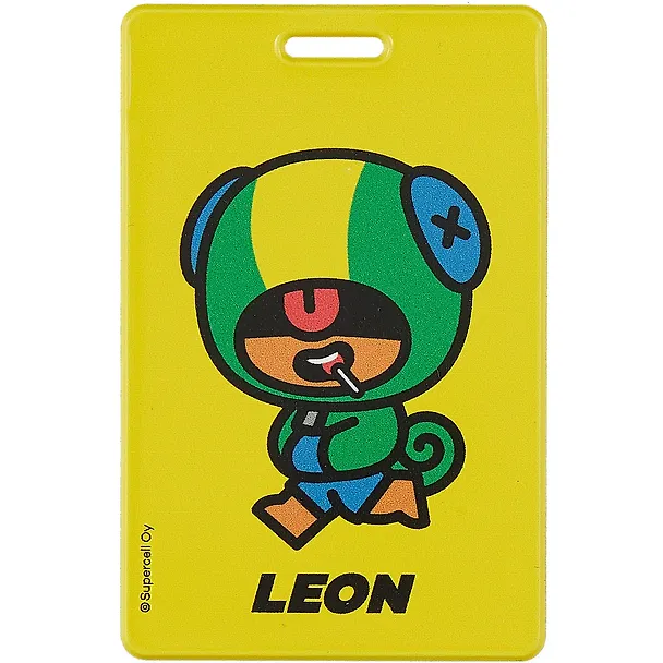 Обложка для проездного "Leon" 95*65, ПВХ, инд.уп., Brawl Stars 2913134 — 1