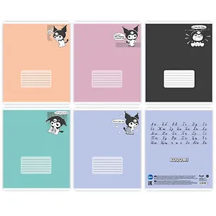 Тетрадь 24 листа, линейка, "Куроми", в ассортименте 3100911