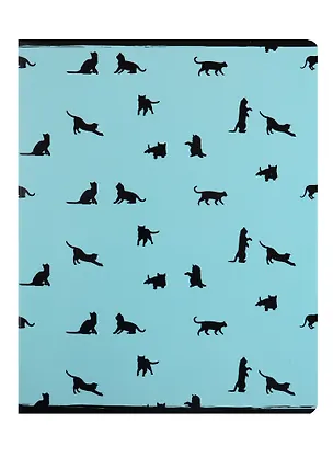 Тетрадь в клетку Academy Style, "Кошачьи силуэты", 96 листов, в ассортименте 255112