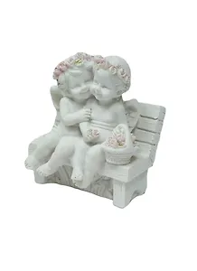 Фигурка Ангелы на скамье коллекция Amore (8х7х4) (390-491)