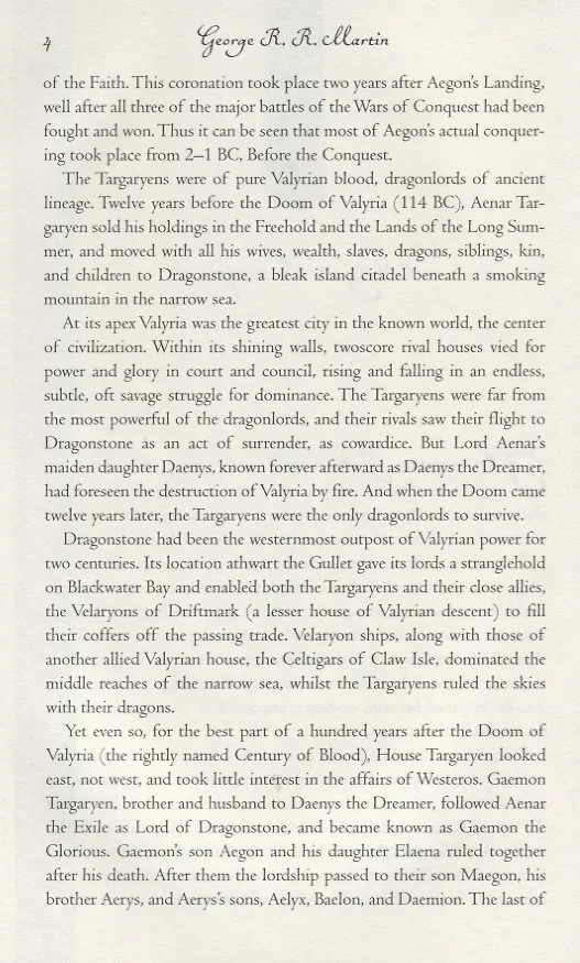 Книга Fire & Blood (Джордж Р.Р. Мартин) — 4