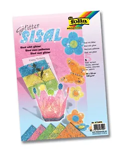 Набор сизаля пастельные цвета (870409) (5 цв.) (23х33см) (упаковка)