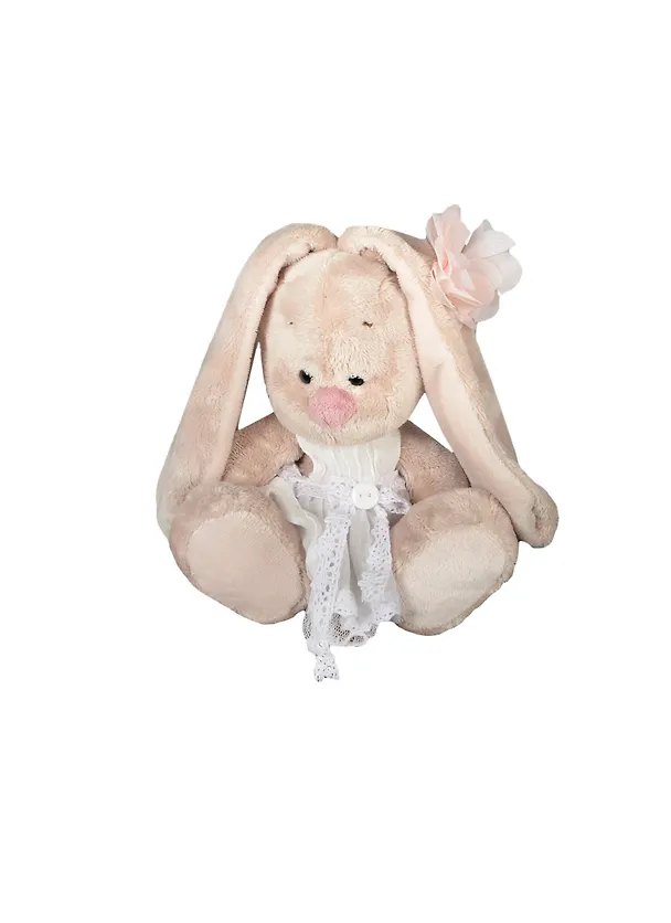 Мягкая игрушка Зайка Ми в платье с цветком (15 см) (SidXt042) 2369084 — 1