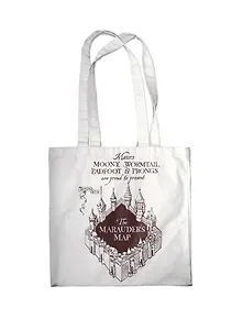 Сумка-шоппер. Карта мародеров (белая, 38х42 см, длина ручек 58 см)