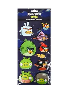Набор д/детского творчества Centrum Angry Birds/Энгри бёрдз Space Наклейки декоративные 3D 84469"""