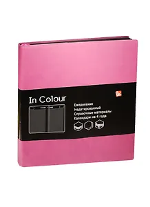 Ежедневник недат. А5- 136л 147*162мм "In Colour" сиреневый, иск.кожа, интегр. обл, ляссе, Listoff