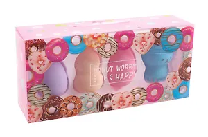 Набор спонжей для макияжа и щеточки для умывания Don’t worry (4 шт) (22х10) (12-26535-159)