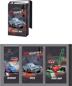 Органайзер детский трехблочный 85*110 "Cars" инд.уп., Disney