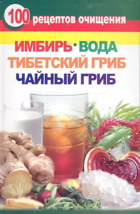 100 рецептов очищения. Имбирь, вода, тибетский гриб, чайный гриб — 2285626 — 1