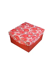 Коробка подарочная "Красные огурцы" 17*17*9,5см, картон, Вейксинг 