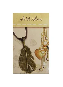 Кулон Перо (QA-4207) (4см) (1шт) (упаковка)