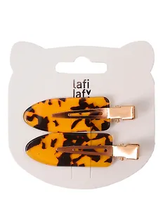 Набор заколок Леопардовый принт (2шт) (пластик) (12-253004-С17) (Lafilaf)