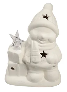 Набор для творч. Роспись светильника Снеговик LED свет (972443) (эл. питания входят в компл.) (5+) (коробка) (Color Puppy) (НГ)