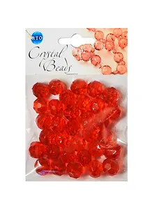 Набор бусин Кристальная игра Кристаллы красные (CRP135) (12мм) (упаковка)