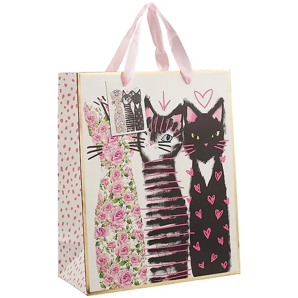 Пакет А4 32*26*12 Flower Cats жен., бум.мат.ламинат 256772 — 1