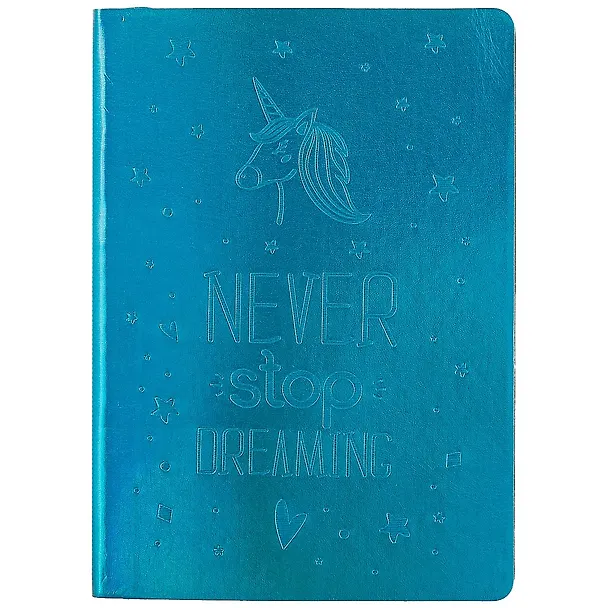 Записная книжка «Dreaming» В6, 80 листов в линейку, голубая, Listoff 252636 — 1