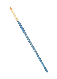 Кисть художественная №4 "Галерея", синтетика, плоская скошенная, короткая ручка, Гамма